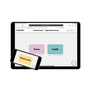 Talarkortleken, digitalt spel, skolversionen (åk 4–åk 7)